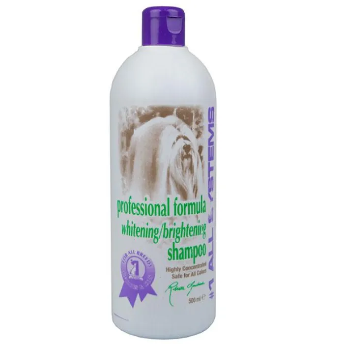 #1 All Systems Hundeshampoo Og Hundebalsam> | Professional Formula Whitening Shampoo