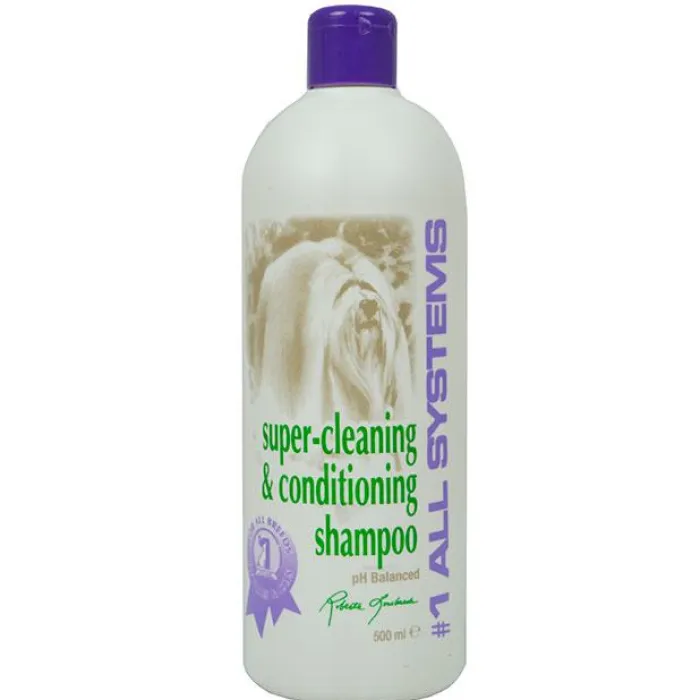 #1 All Systems Hundeshampoo Og Hundebalsam | Pelspleje> | Super Cleaning And Conditioning Shampoo