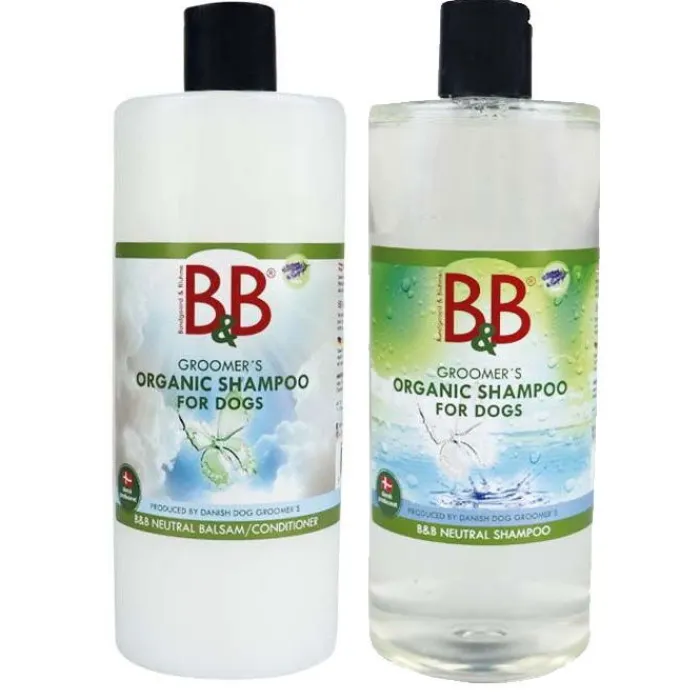 Cotonshoppen Hundeshampoo Og Hundebalsam>B&B Parfumefri Hundeshampoo Og Balsamsæt | 750ml Z1