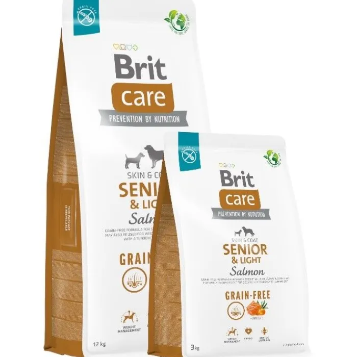 Brit Hundemad> Care Dog Grain-Free Senior & Light Salmon | Tørfoder