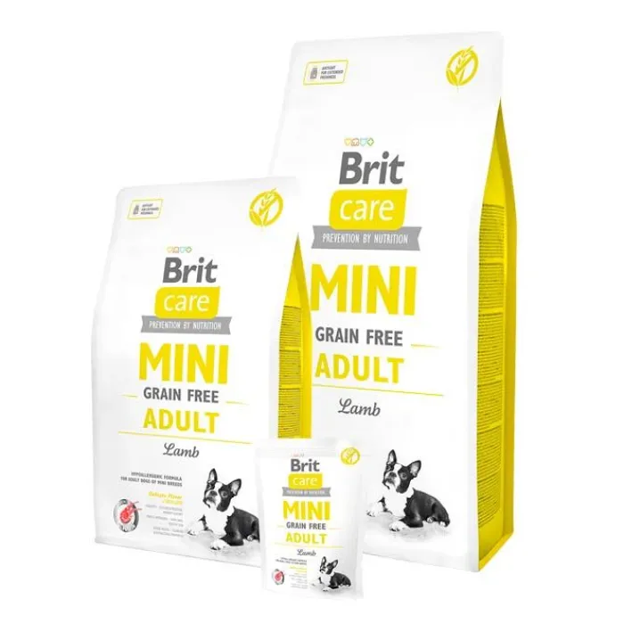 Brit Hundemad> Care MINI Grain Free Adult - Lamb | Tørfoder