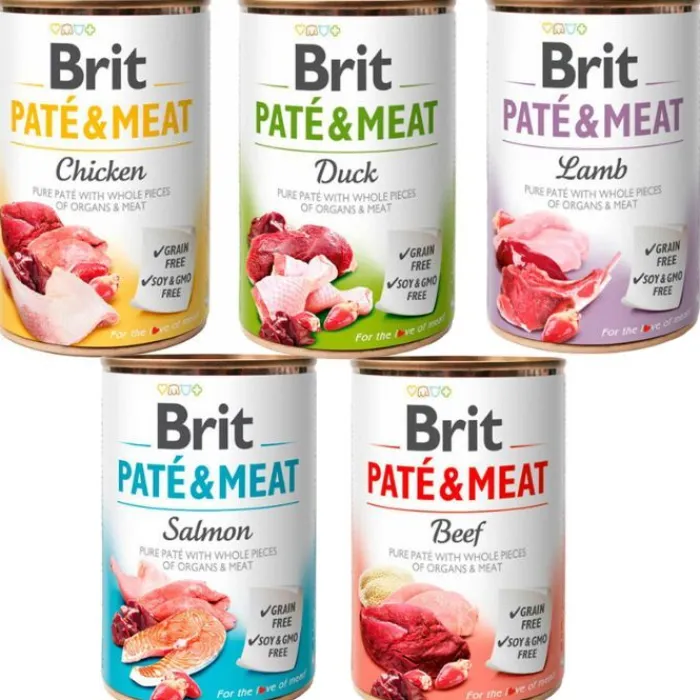 Cotonshoppen Hundemad>Brit Paté & Meat Vådfodersæt Z1