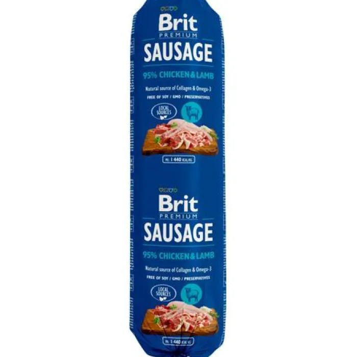 Brit Hundemad> Sausage Foderpølse | 800 G