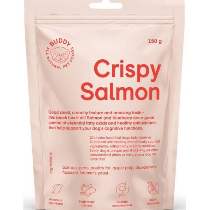 Buddy Pet Foods Godbidder Og Gnaveben> Crispy Salmon | 150g