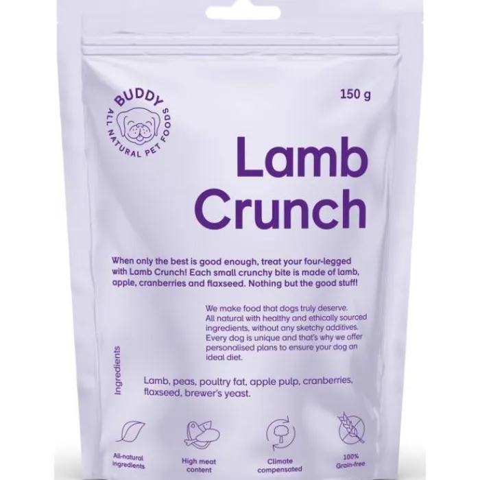 Buddy Pet Foods Godbidder Og Gnaveben> Lamb Crunch | 150g