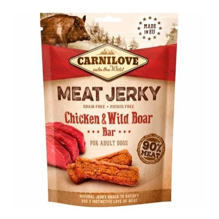 Carnilove Godbidder Og Gnaveben> Jerky Chicken & Wild Boar