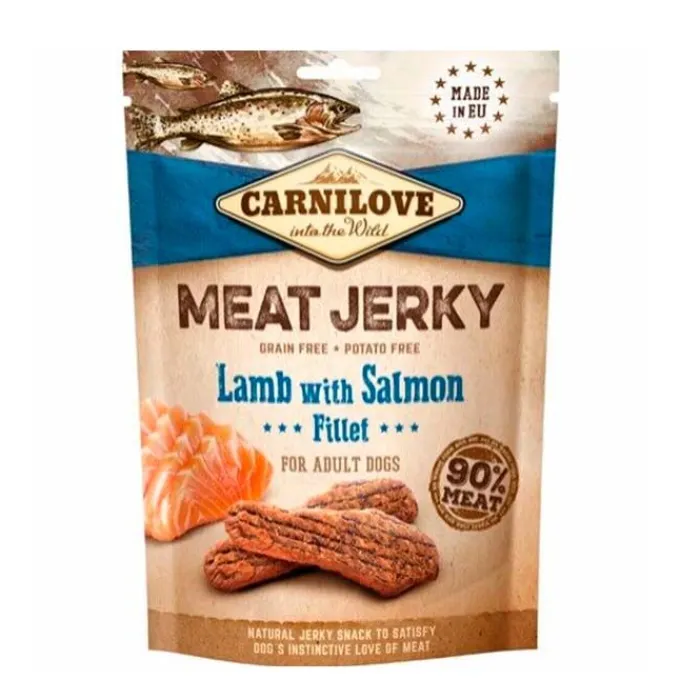 Carnilove Godbidder Og Gnaveben> Jerky Lamb With Salmon | 100g