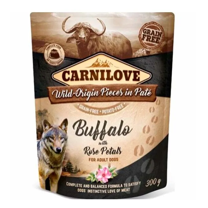 Carnilove Hundemad> Pouch Pate Buffalo With Rose Petals