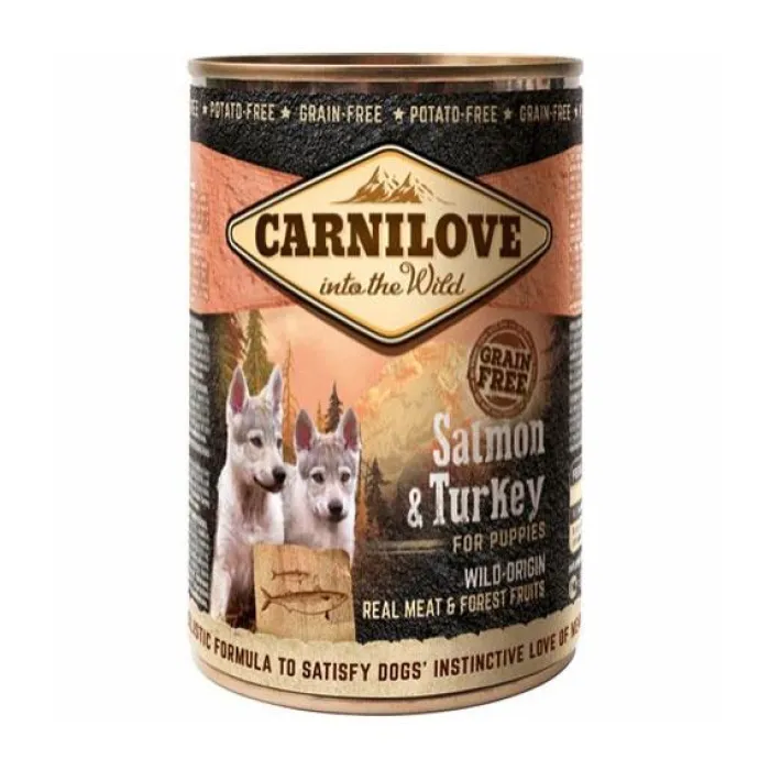 Carnilove Hvalpefoder | Hundemad> Salmon & Turkey | Vådfoder Til Hvalpe