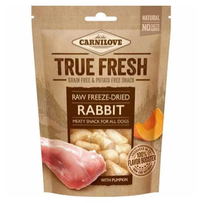 Carnilove Godbidder Og Gnaveben> True Fresh, Raw Freeze-dried Kanin | 40g