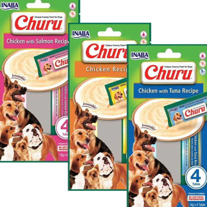 INABA Godbidder Og Gnaveben | Hundemad>Churu Creamy Treat | Hund