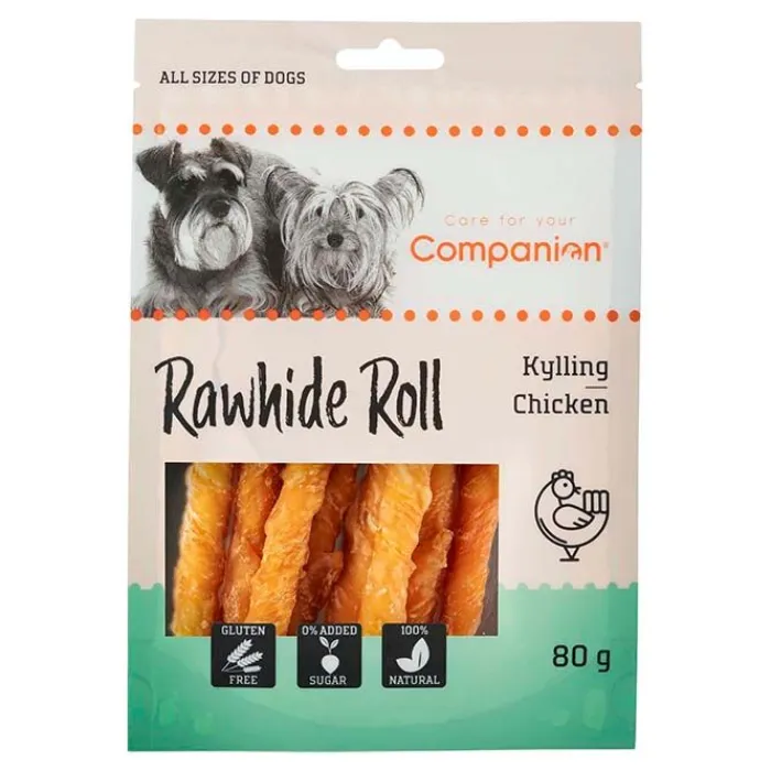 Companion Godbidder Og Gnaveben> Chicken Rawhide Roll