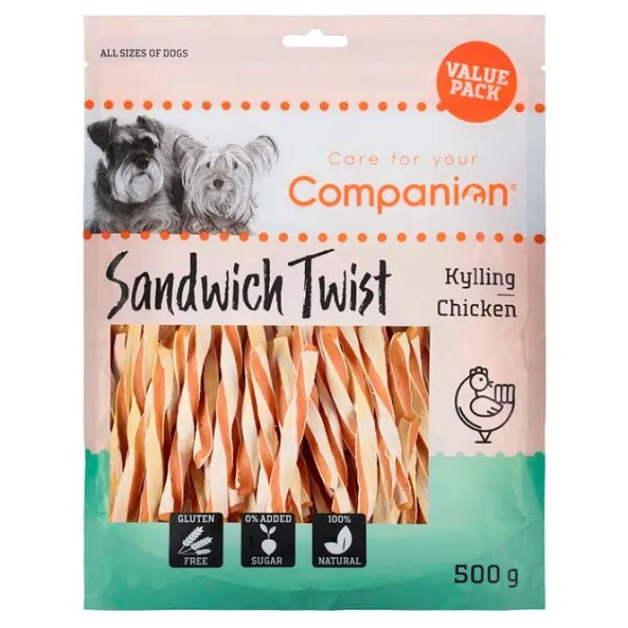 Companion Godbidder Og Gnaveben> Chicken Sandwich Twist 500g