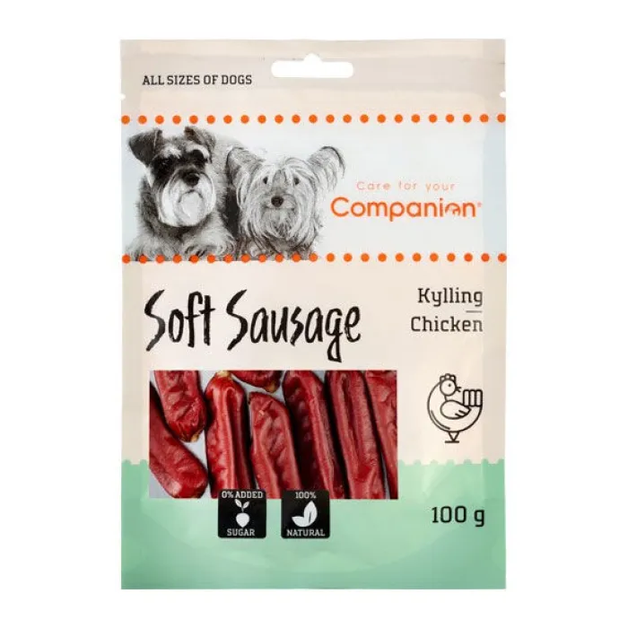 Companion Godbidder Og Gnaveben> Dry Sausage Kylling | 100g