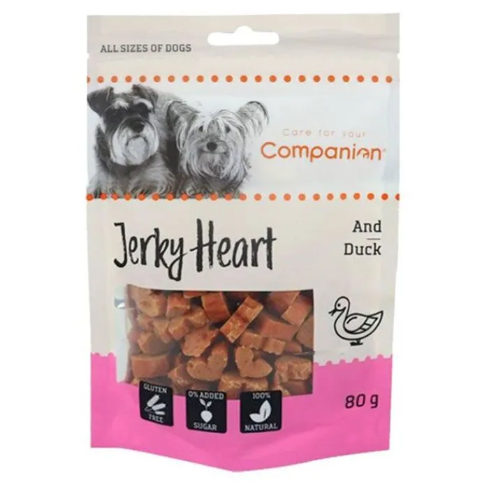 Companion Godbidder Og Gnaveben> Duck Jerky Heart | 80g