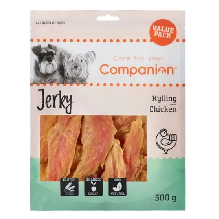 Companion Godbidder Og Gnaveben> Jerky Kylling | 500g