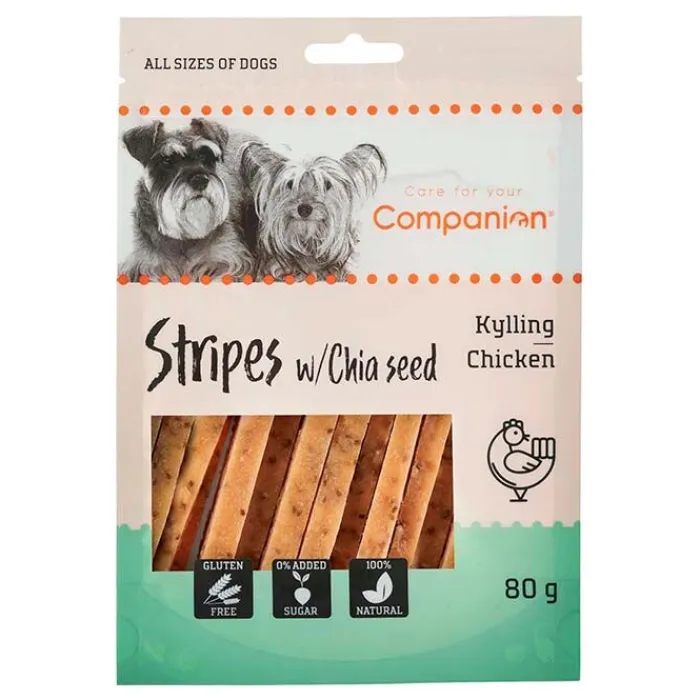 Companion Godbidder Og Gnaveben> Stripes With Chia Seed | 80g