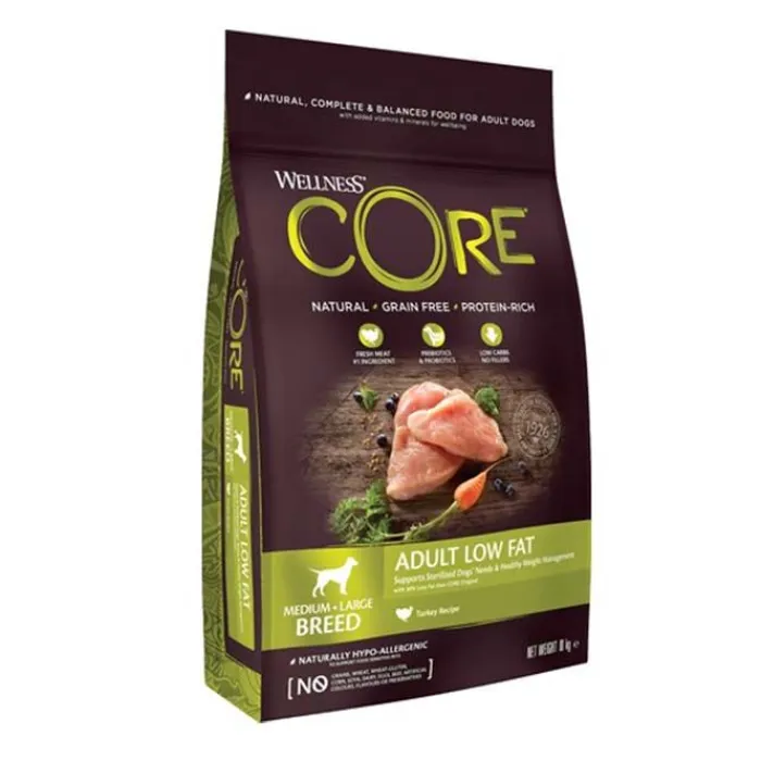 Wellness CORE Hundemad>CORE Adult Low Fat - Medium/Large Breed | Tørfoder