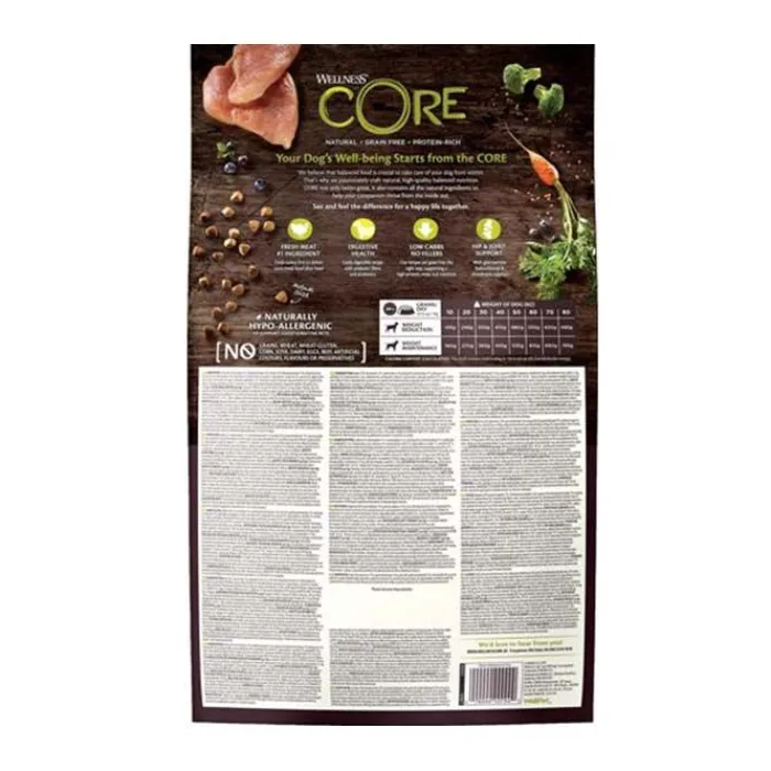 Wellness CORE Hundemad>CORE Adult Low Fat - Medium/Large Breed | Tørfoder