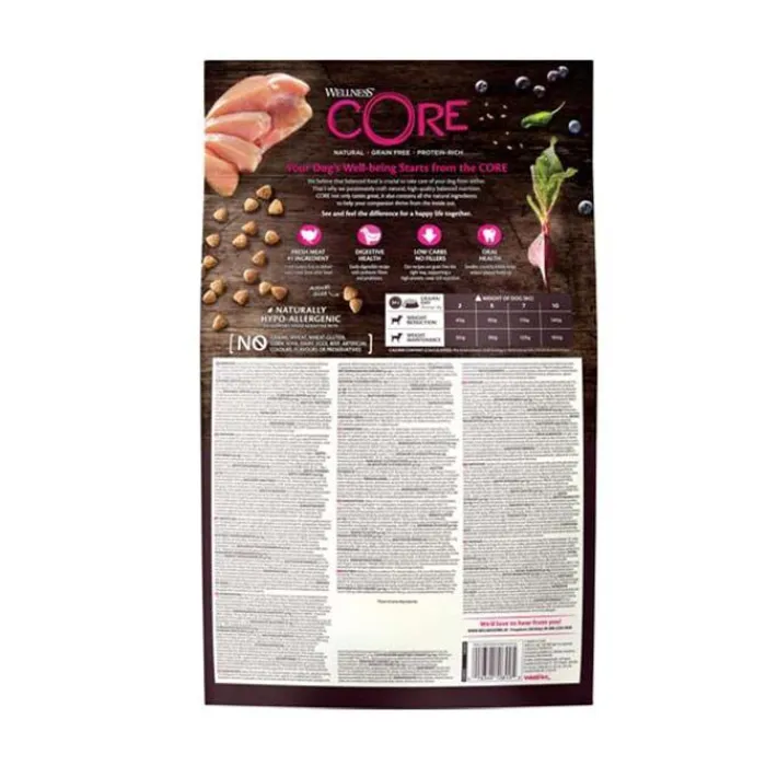 Wellness CORE Hundemad>CORE Adult Low Fat - Small Breed | Tørfoder