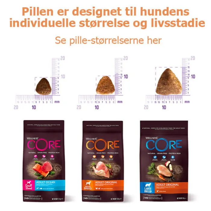 Wellness CORE Hundemad>CORE Adult Original - Large Breed | Tørfoder