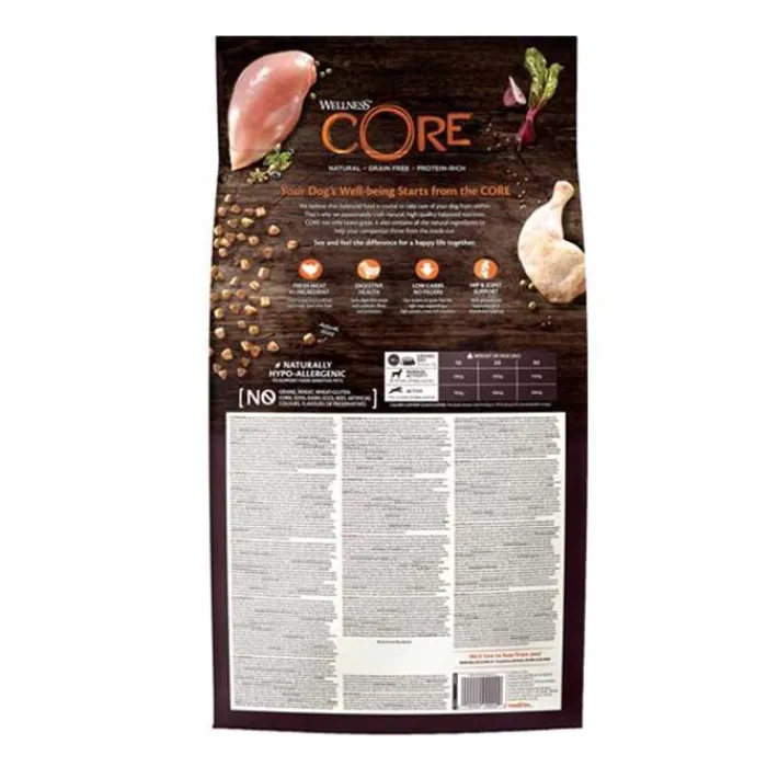 Wellness CORE Hundemad>CORE Adult Original - Medium Breed | Tørfoder