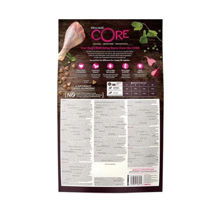 Wellness CORE Hundemad>Core Adult Original - Small Breed | Tørfoder