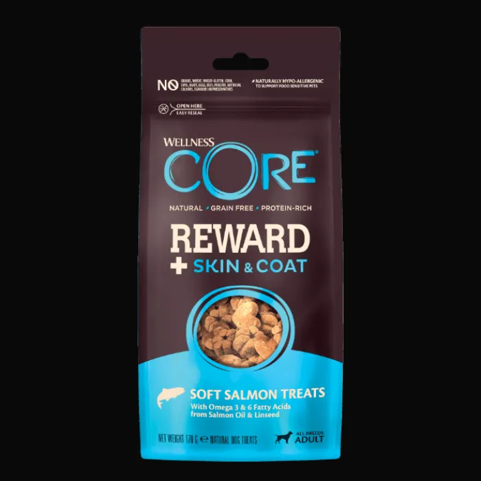 Wellness CORE Godbidder Og Gnaveben>Core Reward+ Treats Salmon Skin & Coat | 170g