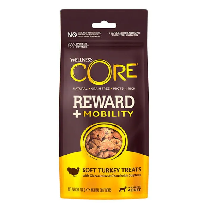 Wellness CORE Godbidder Og Gnaveben>Core Reward+ Treats Turkey Mobility | 170g