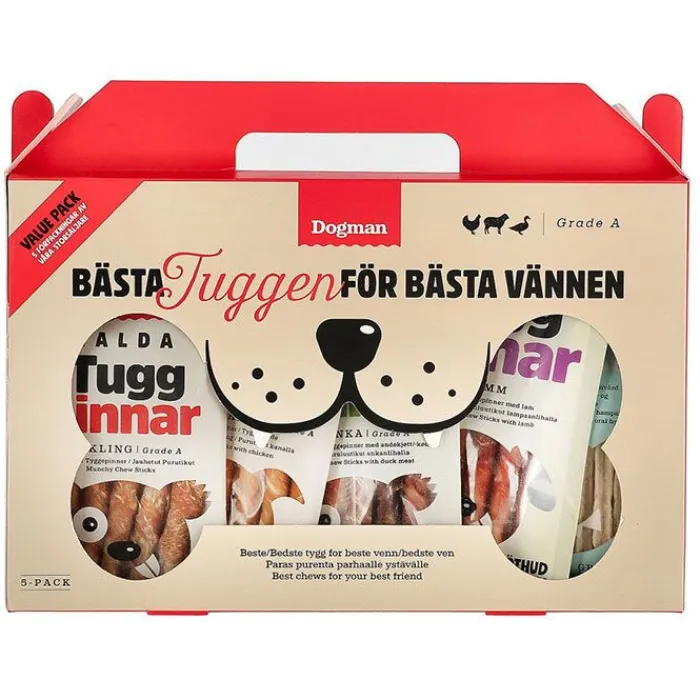 Dogman Godbidder Og Gnaveben> Bästa Tyggen | 5 Poser