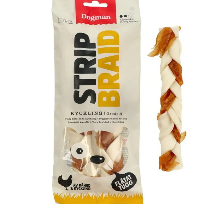 Dogman Godbidder Og Gnaveben> Chicken Strip Braid | 2 Stk.