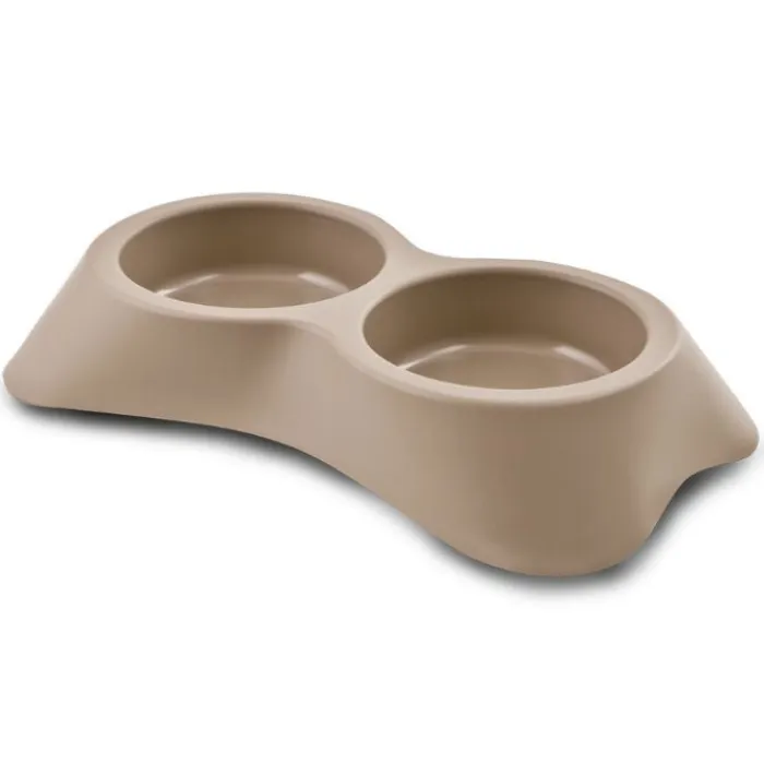 Nuvola Madskål Og Vandskål>Double Dog Bowl Beige | OUTLET