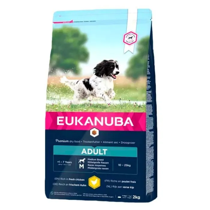 EUKANUBA Hundemad> Adult Medium Breed Chicken | Tørfoder