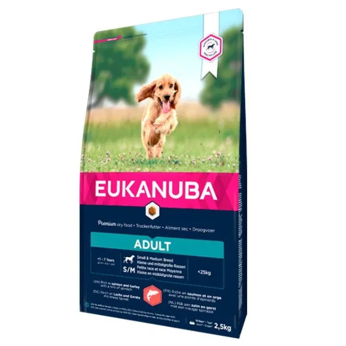 EUKANUBA Hundemad> Adult Small/Medium Breed Laks | Tørfoder