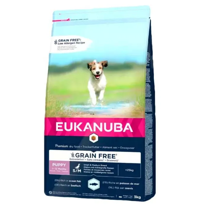 EUKANUBA Hvalpefoder | Hundemad> Grain Free Puppy - Small & Medium Breed | Tørfoder