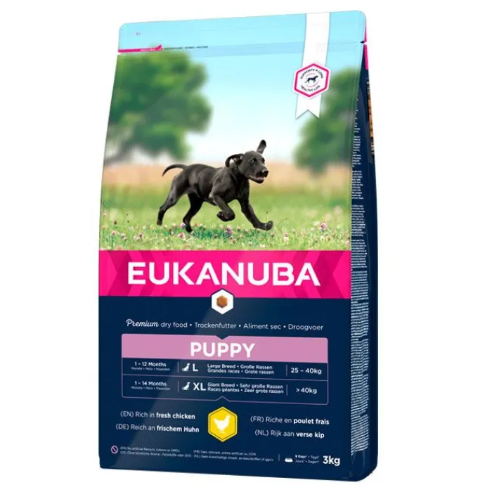 EUKANUBA Hundemad> Puppy Large Breed Chicken, Tørfoder | OUTLET