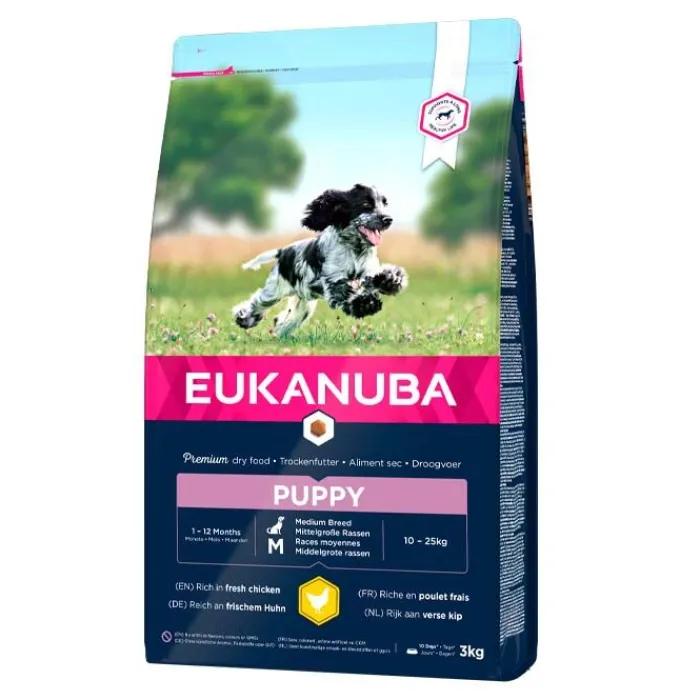 EUKANUBA Hundemad> Puppy Medium Breed Chicken | Tørfoder