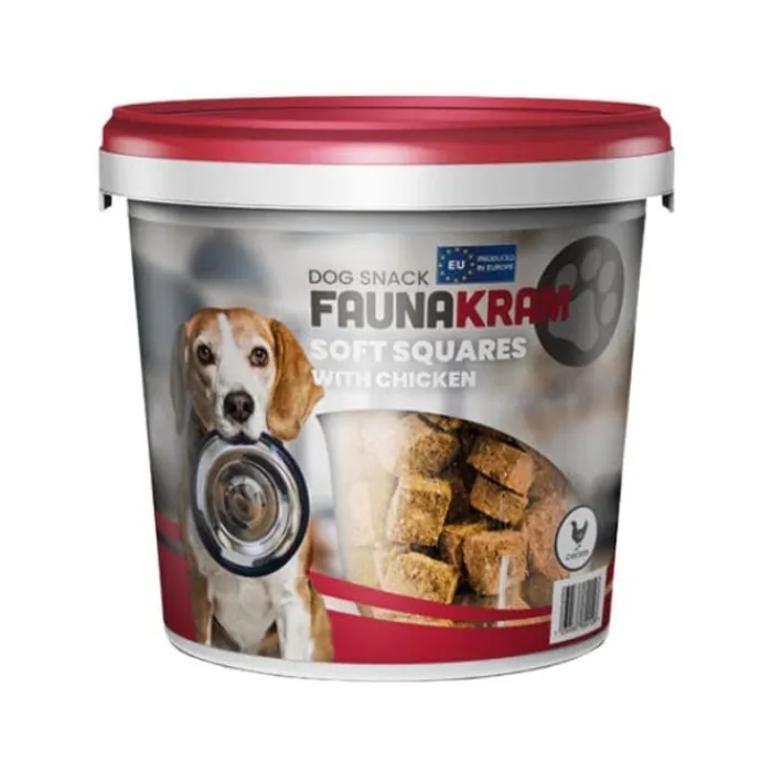 Faunakram Godbidder Og Gnaveben> DOG Softsquares, Kylling | 180g