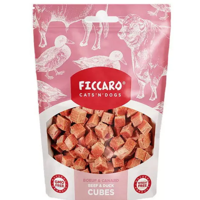 Ficcaro Godbidder Og Gnaveben> Beef & Duck Cubes