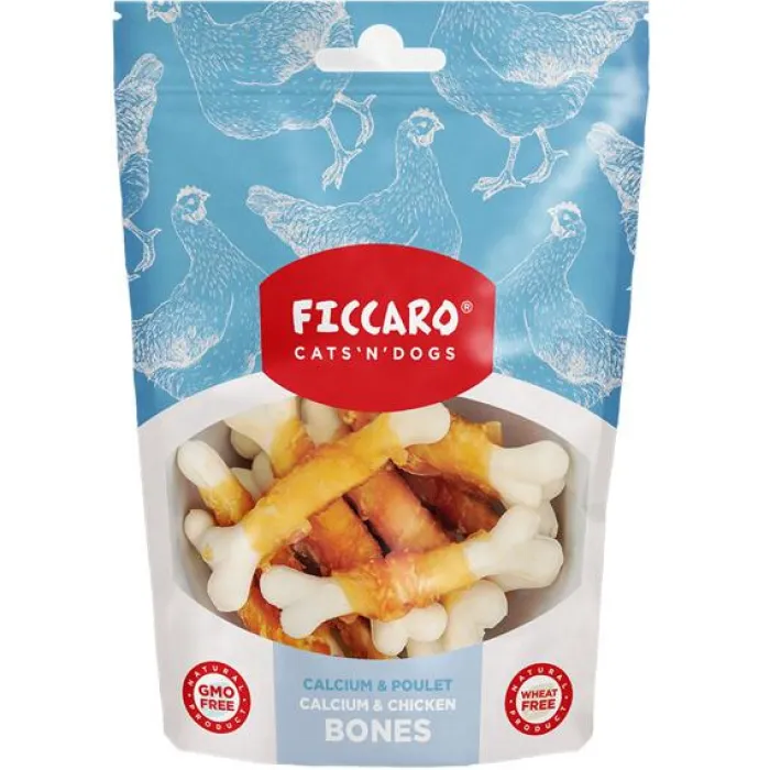 Ficcaro Hvalpegodbidder Og Gnaveben> Calcium & Chicken Bones | 100g