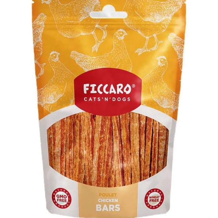 Ficcaro Hvalpegodbidder Og Gnaveben | Godbidder Og Gnaveben> Chicken Bars | 100g