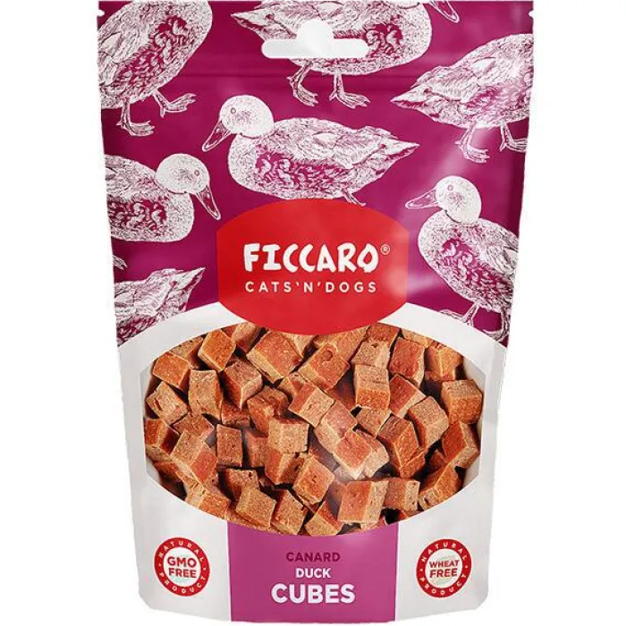 Ficcaro Hvalpegodbidder Og Gnaveben> Duck Cubes | 100g