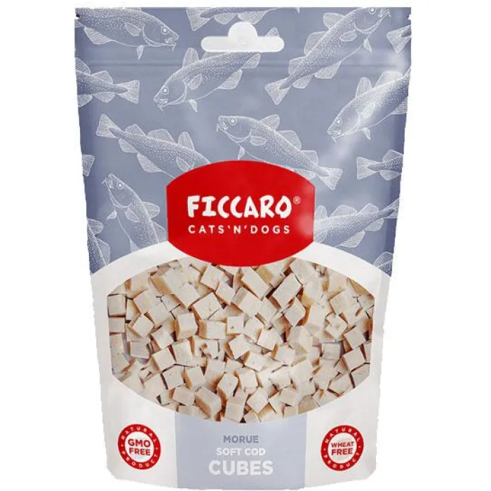 Ficcaro Hvalpegodbidder Og Gnaveben | Godbidder Og Gnaveben> Soft Cod Cubes | 100g