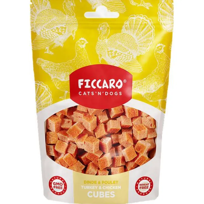 Ficcaro Hvalpegodbidder Og Gnaveben | Godbidder Og Gnaveben> Turkey & Chicken Cubes