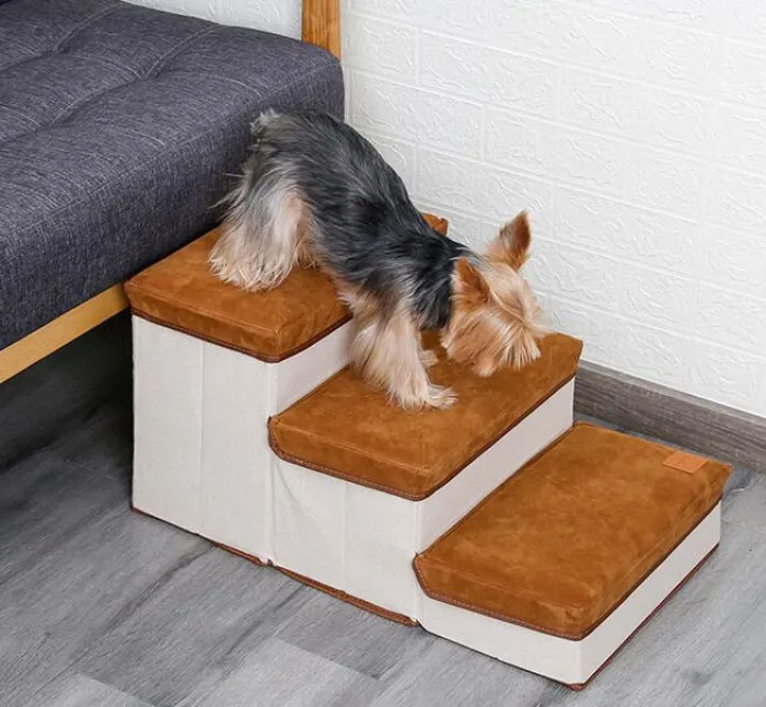 DogLemi Hundetrapper & Hunderamper>Foldbar Hundetrappe Med Opbevaring