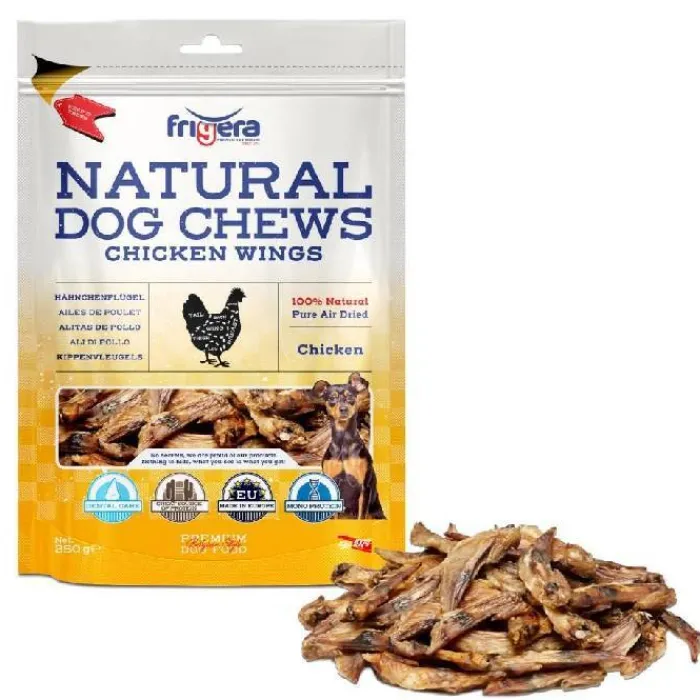 Frigera Godbidder Og Gnaveben> Natural Dog Chews Kyllingevinger | 250g