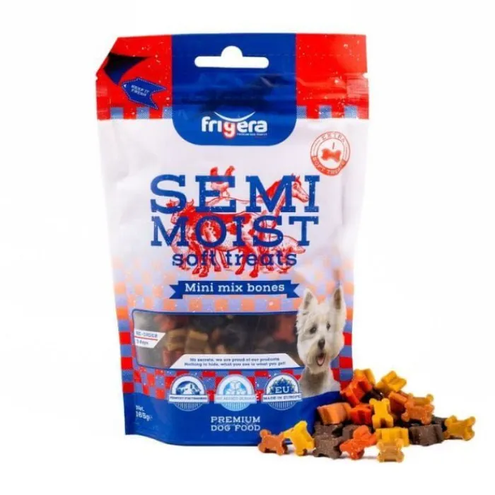 Frigera Godbidder Og Gnaveben> Semi-Moist Soft Mini Mix Bones | 165g