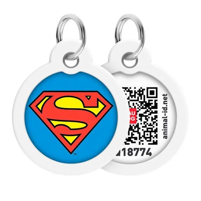 Collar/WauDog Hundetegn>Id Hundetegn QR | Superman