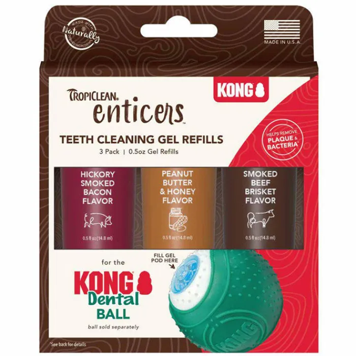 KONG Kong Hundelegetøj | Tandrensende Legetøj> / Tropiclean Refill For Dental Ball 3-pack