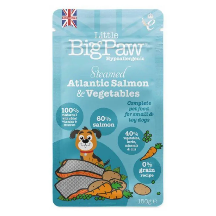 Little Big Paw Hundemad> Steamed Atlantic Salmon